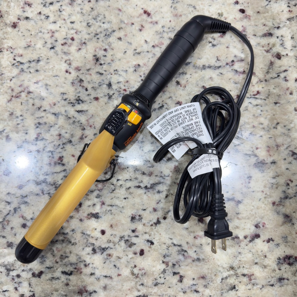 ConairPro Ceramic Tools Porcelain Series Curling Iron 1" CPP100SC Black